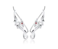 Silver Seahorse Shaped Earrings EL-124